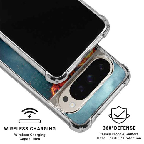 The Dark Knight Movie Poster Pixel 9/9 Pro Clear Case